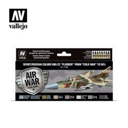 VALLEJO 71606 Zestaw Air War 8 farb - Soviet / Russian colors Mig-23 Flogger from 70's to 90's