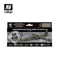VALLEJO 71608 Zestaw Air War 8 farb - Soviet / Russian colors Tactical Schemes 1978-1989 (Part II)