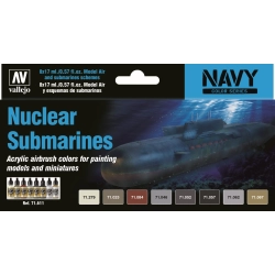 VALLEJO 71611 Zestaw Model Air 8 farb - Navy Nuclear Submarines