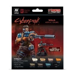 VALLEJO 72309 Game Color Zestaw 8 farb - Cyberpunk Jonathan Warlock Powers miniature