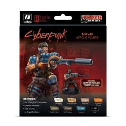 VALLEJO 72309 Game Color Zestaw 8 farb - Cyberpunk Jonathan Warlock Powers miniature
