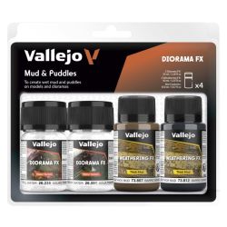VALLEJO 73189 Zestaw Diorama Effects - 35ml Mud & Puddles