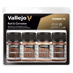 VALLEJO 73194 Zestaw 4 pigmenty - 35 ml Rust & Corrosion