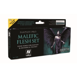 VALLEJO 74102 Pro Nocturna Zestaw 8 farb - Malefic Flesh Set