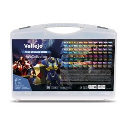 VALLEJO 77250 True Metallic Metal  Full Collection Case