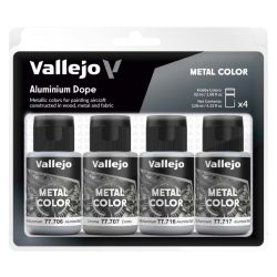 VALLEJO 77603 Zestaw Metal Color 4 farby - Aluminium Dope
