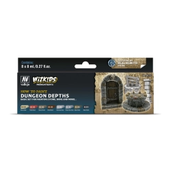 VALLEJO 80251 Wizkids Zestaw Premium 8 farb - Dungeon Dephts