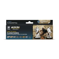 VALLEJO 80259 Wizkids Zestaw Premium 8 farb - Fleshtones