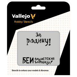 VALLEJO ST-AFV005 Szablon Soviet Slogans WWII nr 2, 1:35
