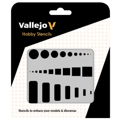 VALLEJO ST-AIR003 Szablon Access Trap Doors, 1:32, 1:48, 1:72