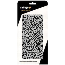 VALLEJO ST-CAM001 Szablon Luftwaffe WWII Shingles Camo, 1:32