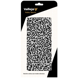 VALLEJO ST-CAM001 Szablon Luftwaffe WWII Shingles Camo, 1:32