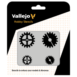 VALLEJO ST-SF001 Szablon Gear Marks