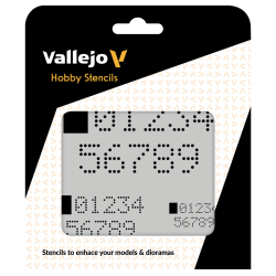 VALLEJO ST-SF004 Szablon Digital Numbers