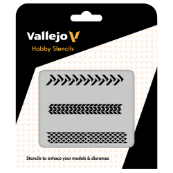 VALLEJO ST-TX002 Szablon Tyre Marks, 1:35