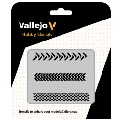 VALLEJO ST-TX002 Szablon Tyre Marks, 1:35