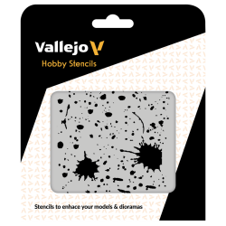 VALLEJO ST-TX003 Szablon Splash & Stains, 1:35