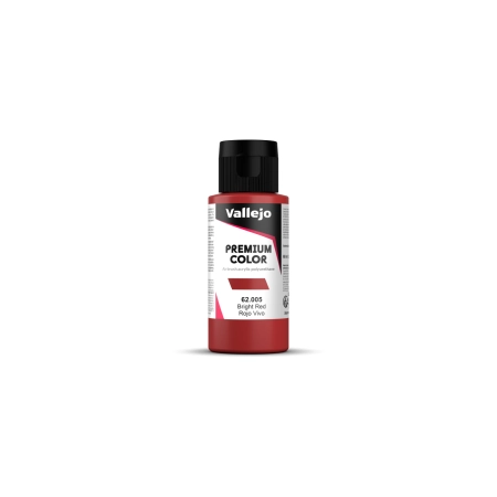 VALLEJO 62005 Premium Color 005-60 ml Bright Red