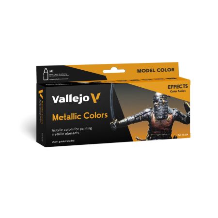 VALLEJO 70118 Model Color Zestaw 8 farb - Metallic Colors