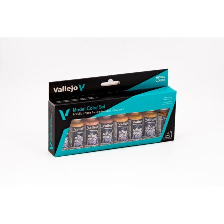 VALLEJO 70124 Model Color Zestaw 8 farb - Face & Skin Tones