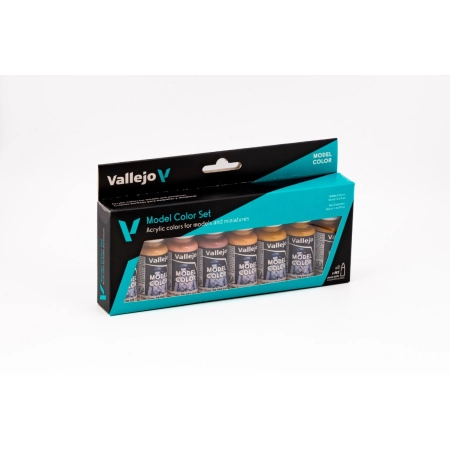 VALLEJO 70124 Model Color Zestaw 8 farb - Face & Skin Tones