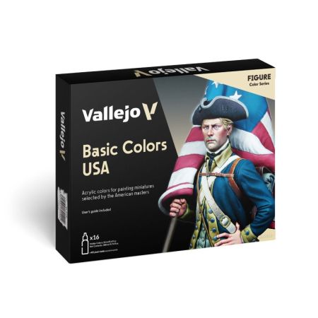 VALLEJO 70140 Model Color Zestaw 16 farb - Basic Colors USA