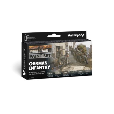 VALLEJO 70206 Zestaw World War II 6 farb - German Infantry