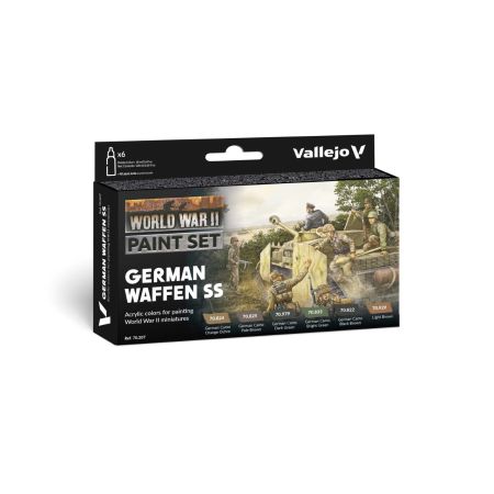VALLEJO 70207 Zestaw World War II 6 farb - German Waffen SS