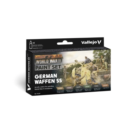 VALLEJO 70207 Zestaw World War II 6 farb - German Waffen SS