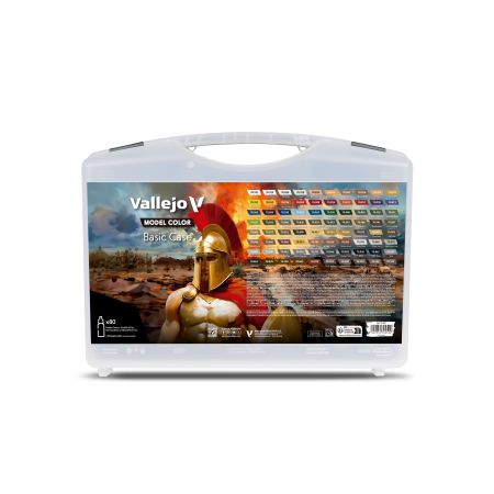 VALLEJO 70252 Model Color Basic Case 75 kolorów + 5 dodatków
