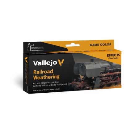 VALLEJO 70264 Effects Color Series 8 farb - Railroad Weathering by Chema Cabrero