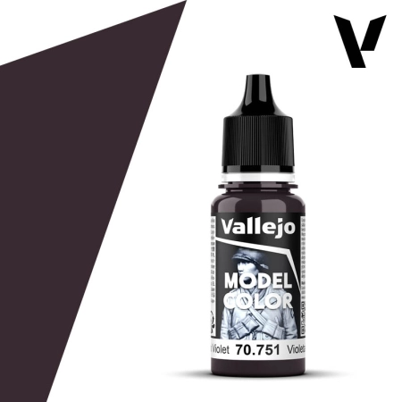 VALLEJO 70751 Model Color 054 - Black Violet - 18 ml