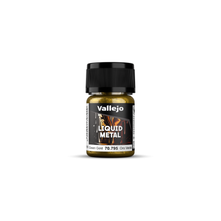 VALLEJO 70795 Liquid Metal Green Gold - 35 ml