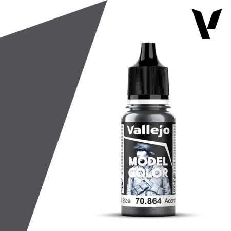 VALLEJO 70864 Model Color 197 - Natural Steel - 18 ml