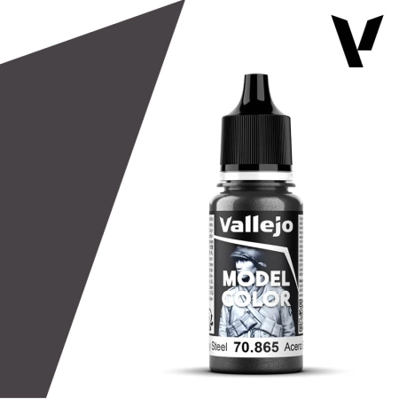 VALLEJO 70865 Model Color 196 - Oily Steel - 18 ml