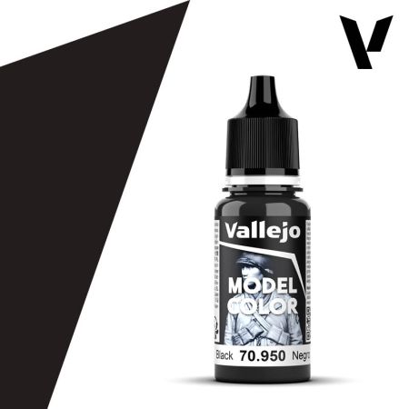 VALLEJO 70950 Model Color 191 - Black - 18 ml