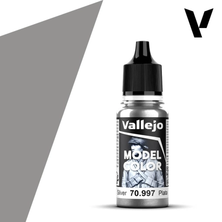VALLEJO 70997 Model Color 195 - Silver - 18 ml