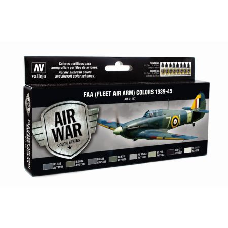 VALLEJO 71147 Zestaw Air War 8 farb - Fleet Air Arm (FAA) 1939-45