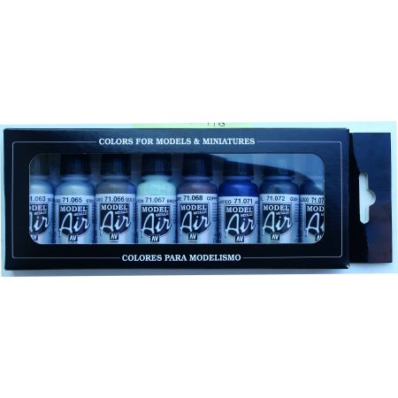 VALLEJO 71176 Model Air Zestaw 8 farb - Metallic Colors