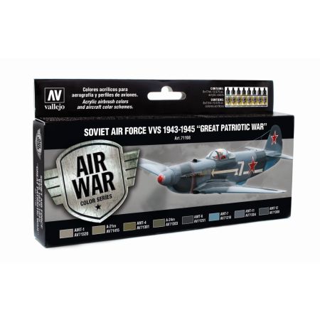 VALLEJO 71198 Zestaw Air War 8 farb - 1943  To 1945 - Great Patriotic War
