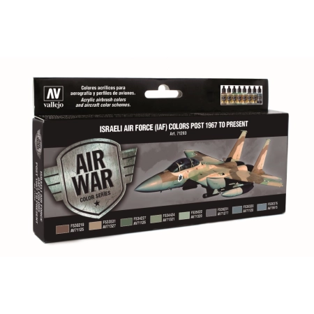 VALLEJO 71203 Zestaw Air War 8 farb - Israeli Air Force (IAF) Colors Post 1967 To Present (8)