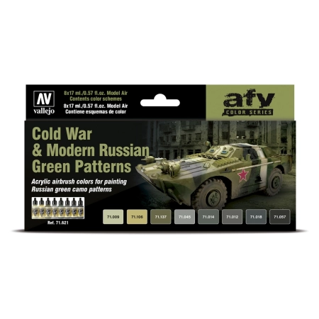 VALLEJO 71621 Zestaw Model Air 8 farb - Cold War & Modern Russian Green Patterns