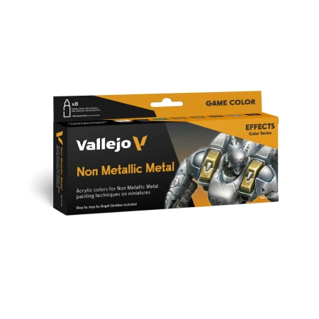 VALLEJO 72193 Game Color Zestaw 8 farb - Non Metallic Metal