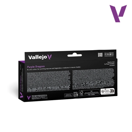 VALLEJO 72194 Fantasy Colors Set - Purple Dragons