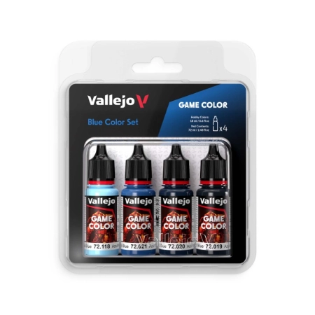 VALLEJO 72376 Game Color Zestaw 4 farb - Blue Color