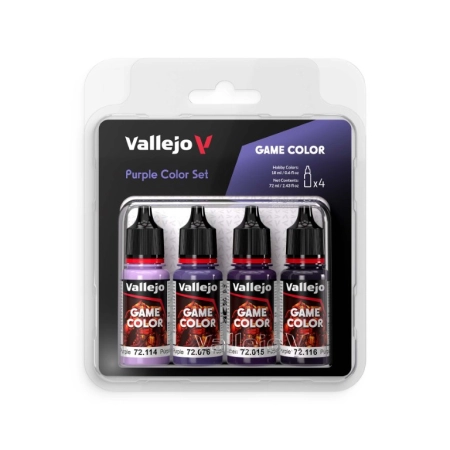 VALLEJO 72382 Game Color Zestaw 4 farb - Purple Color