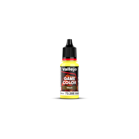 VALLEJO 73208 Game Color Wash 18 ml Yellow