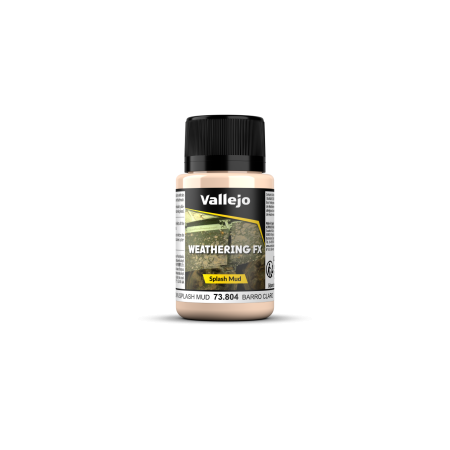 VALLEJO 73804 Weathering Effects 40 ml Light Brown Splash Mud