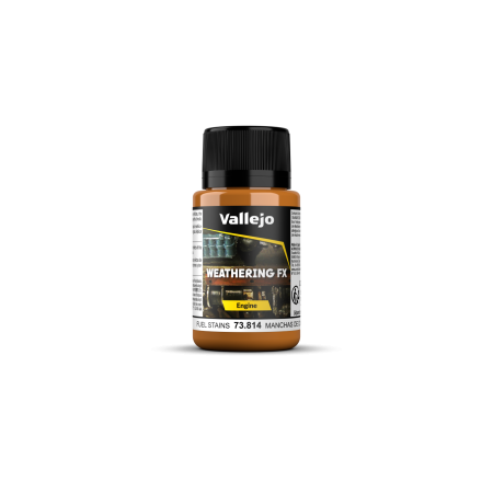 VALLEJO 73814 Weathering Effects 40 ml Fuel Stains