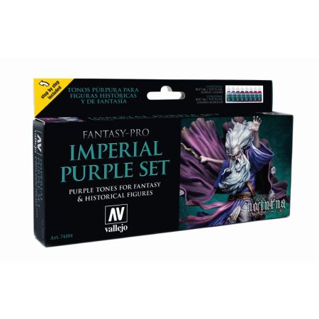 VALLEJO 74104 Pro Nocturna Zestaw 8 farb - Imperial Purple